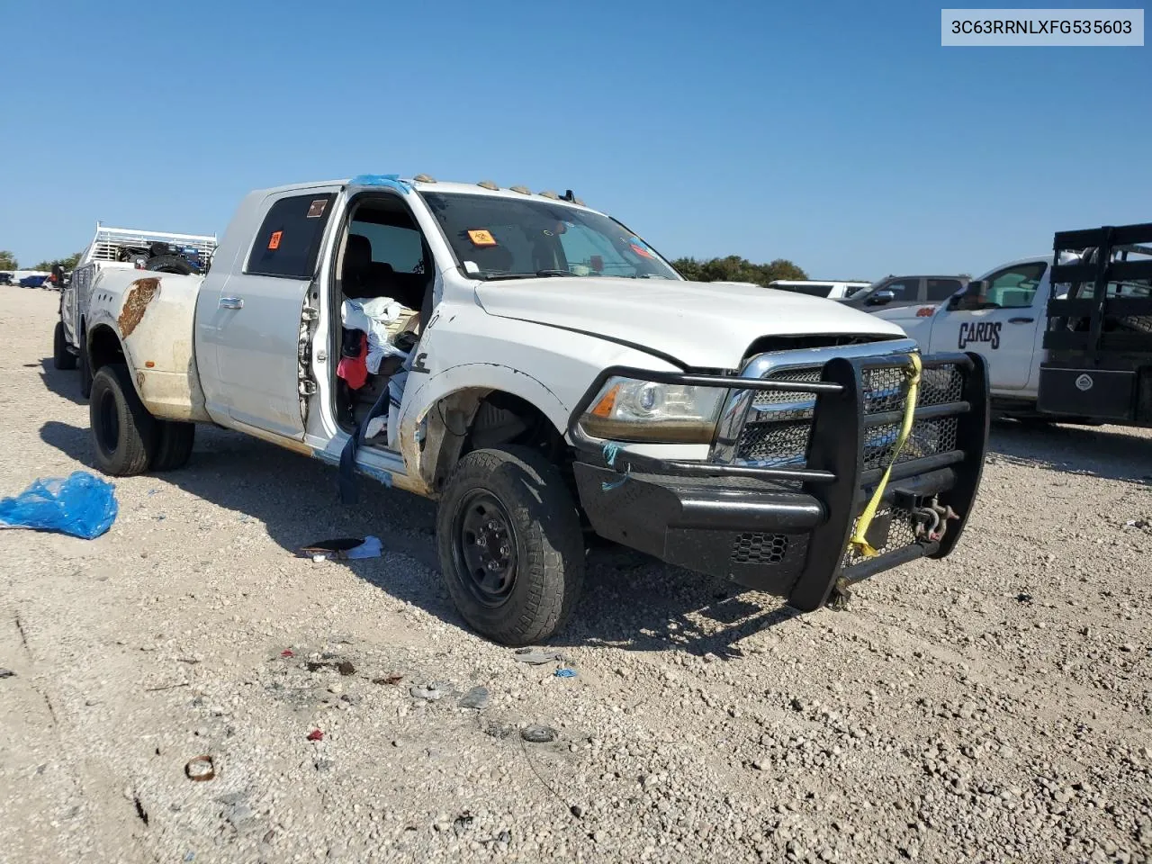 2015 Ram 3500 Longhorn VIN: 3C63RRNLXFG535603 Lot: 76033674