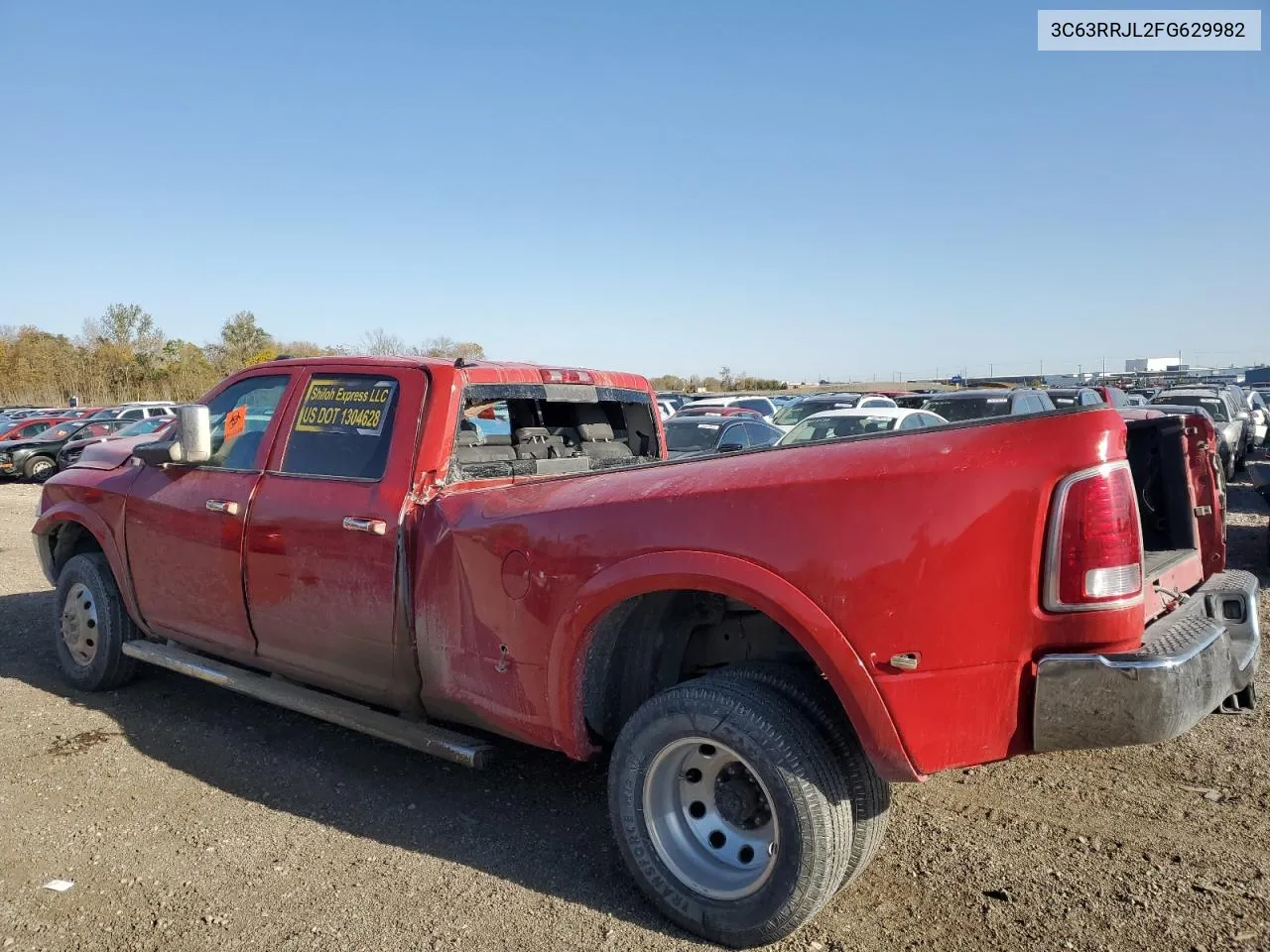 2015 Ram 3500 Laramie VIN: 3C63RRJL2FG629982 Lot: 77978934