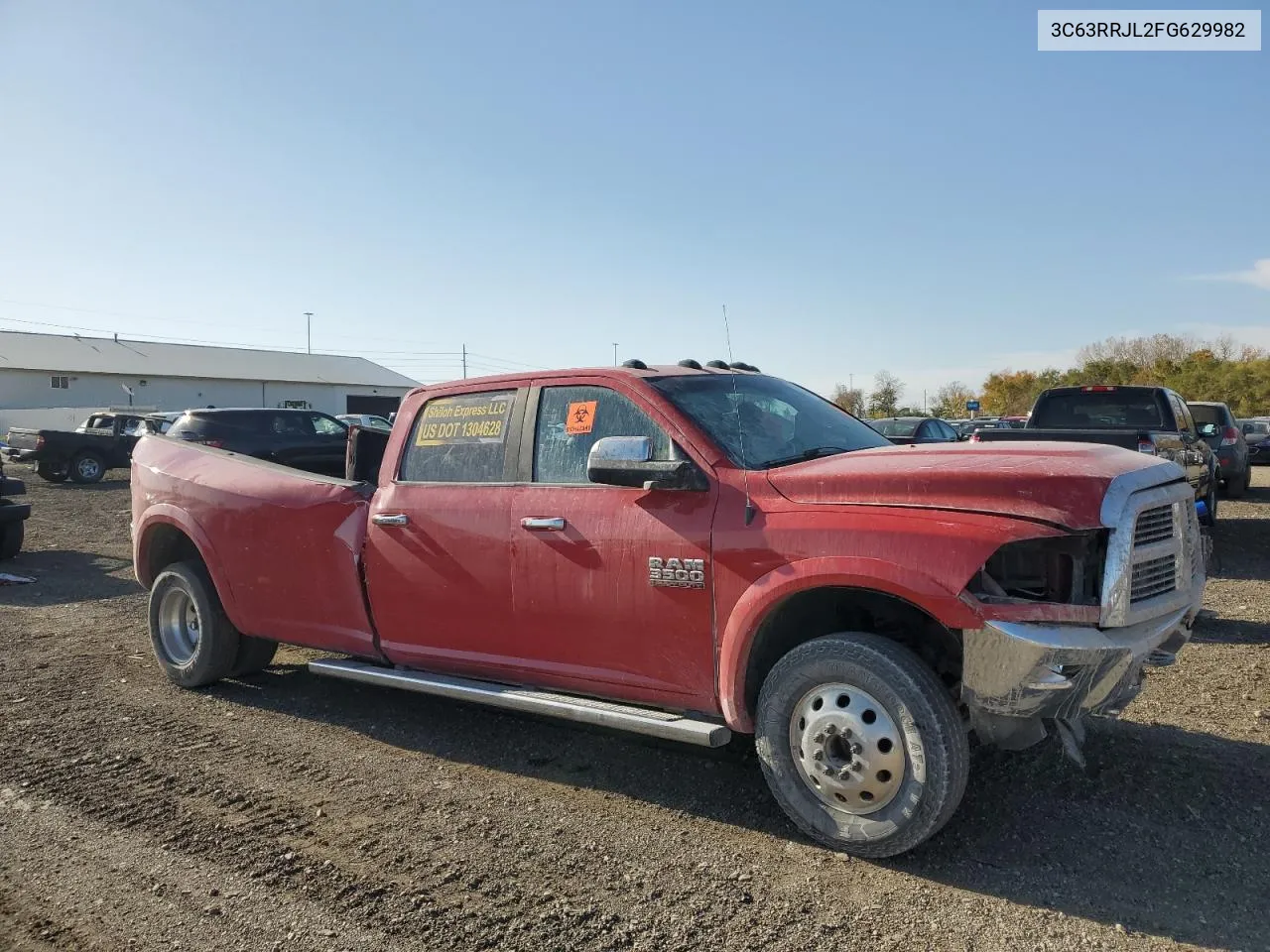 2015 Ram 3500 Laramie VIN: 3C63RRJL2FG629982 Lot: 77978934