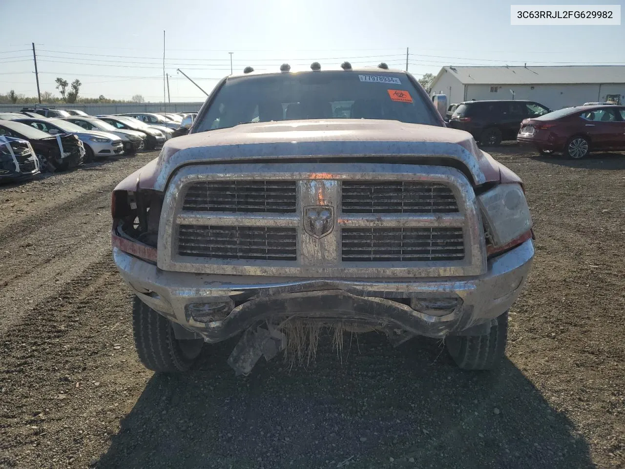 2015 Ram 3500 Laramie VIN: 3C63RRJL2FG629982 Lot: 77978934