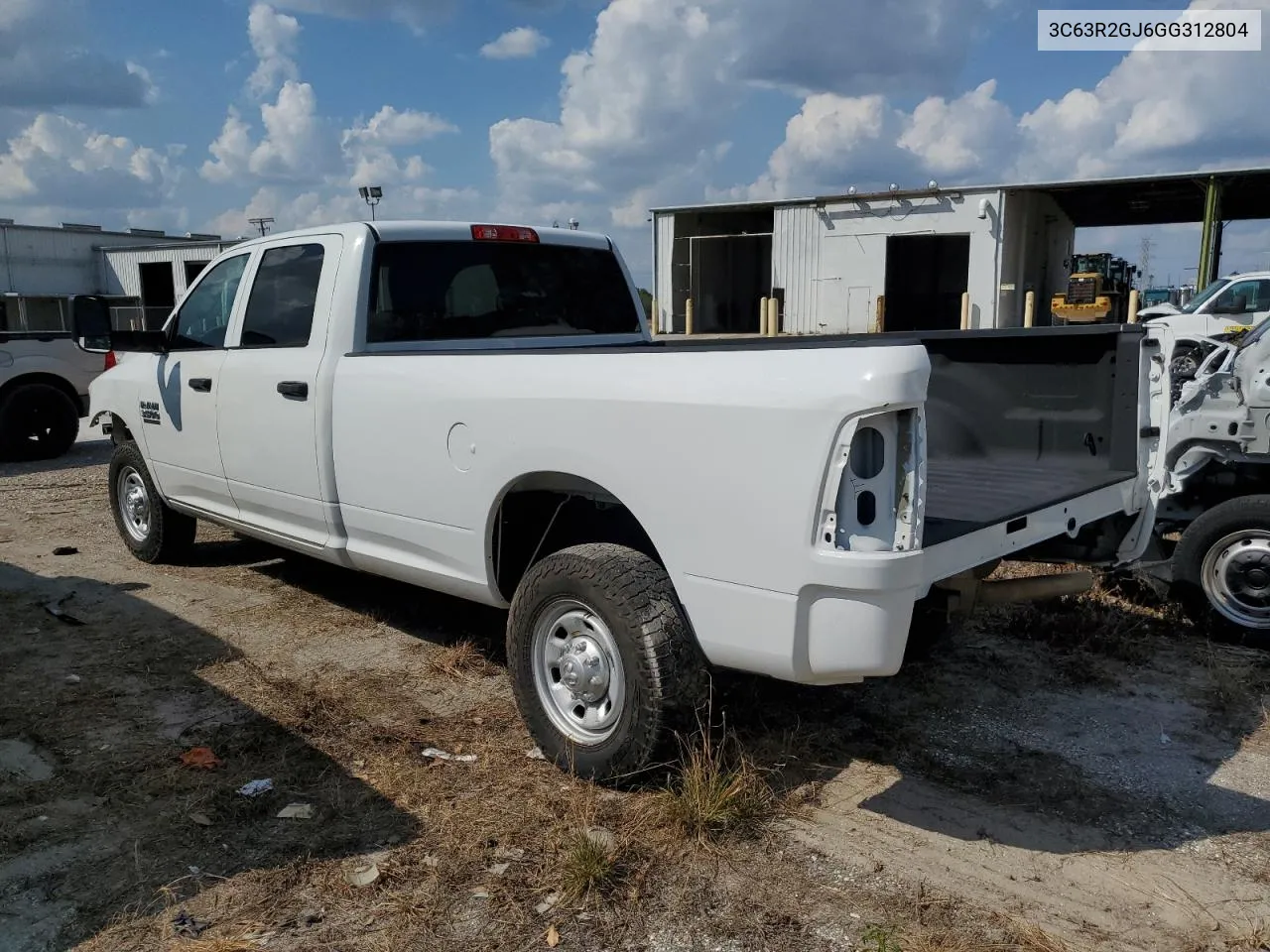 2016 Ram 3500 St VIN: 3C63R2GJ6GG312804 Lot: 53918984