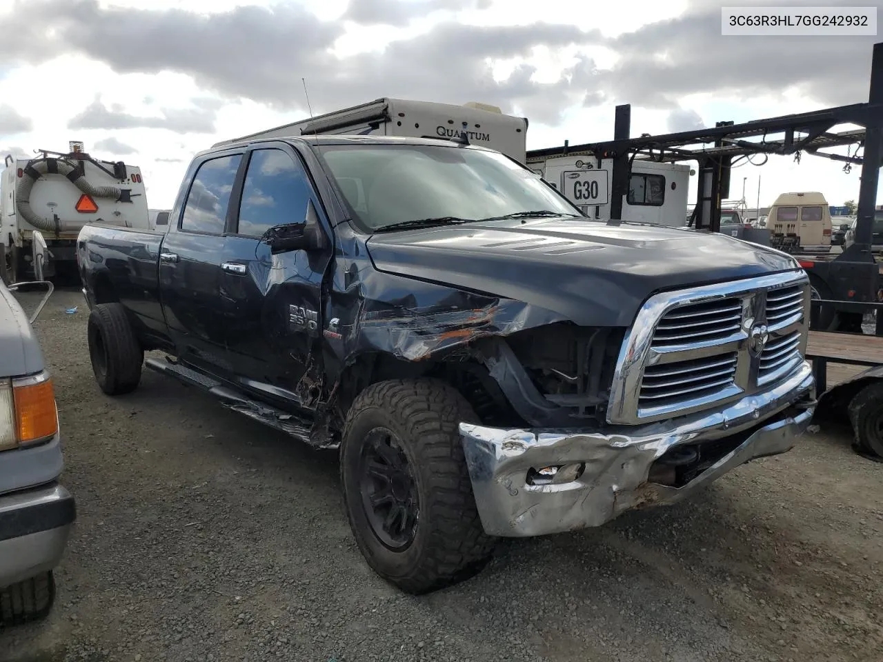 2016 Ram 3500 Slt VIN: 3C63R3HL7GG242932 Lot: 72637344