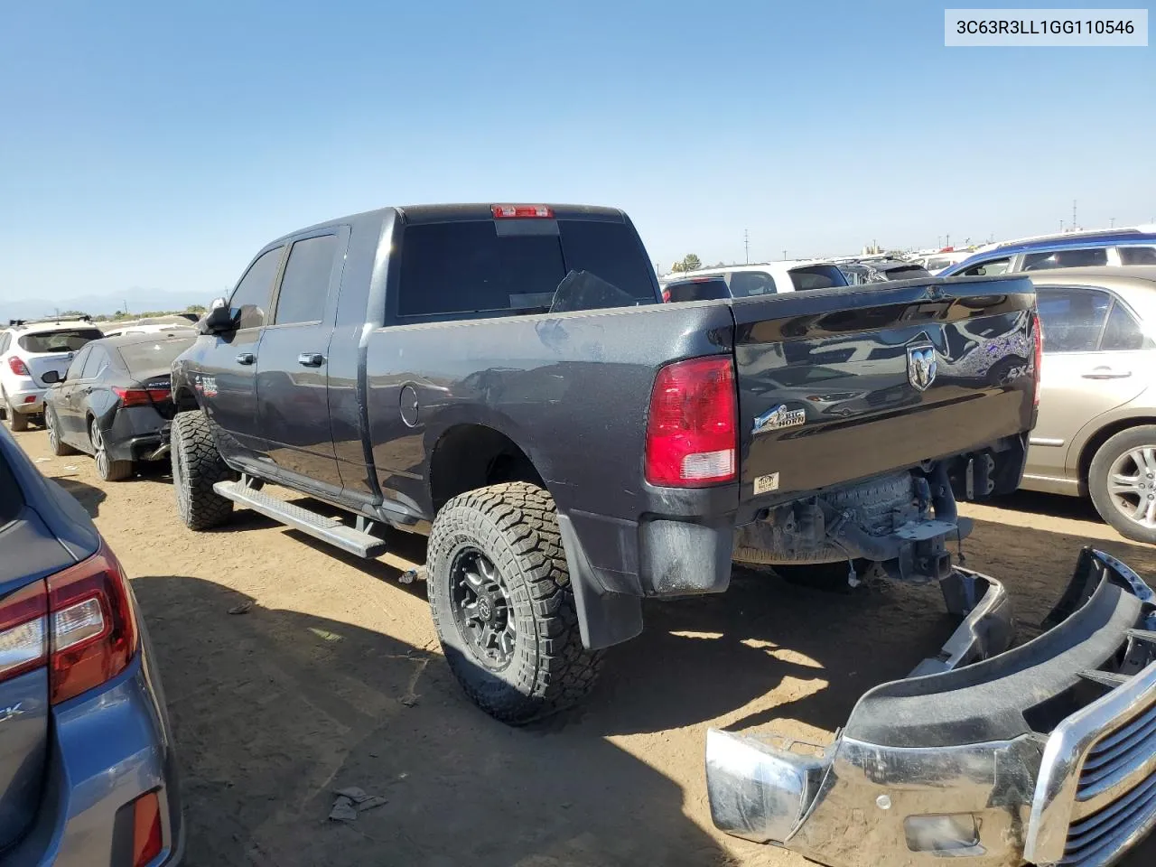 2016 Ram 3500 Slt VIN: 3C63R3LL1GG110546 Lot: 72975464