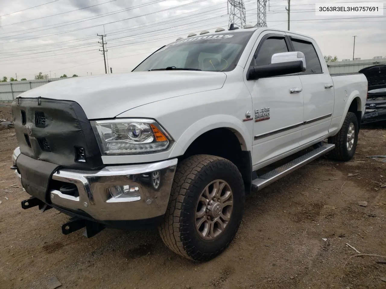 2017 Ram 3500 Laramie VIN: 3C63R3EL3HG757691 Lot: 52329054