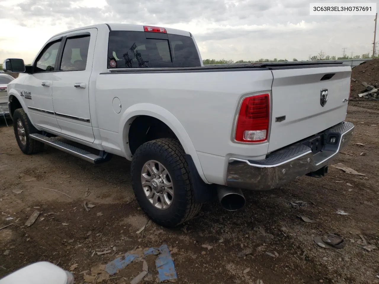 2017 Ram 3500 Laramie VIN: 3C63R3EL3HG757691 Lot: 52329054