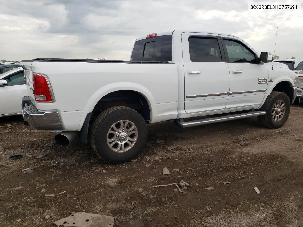 2017 Ram 3500 Laramie VIN: 3C63R3EL3HG757691 Lot: 52329054