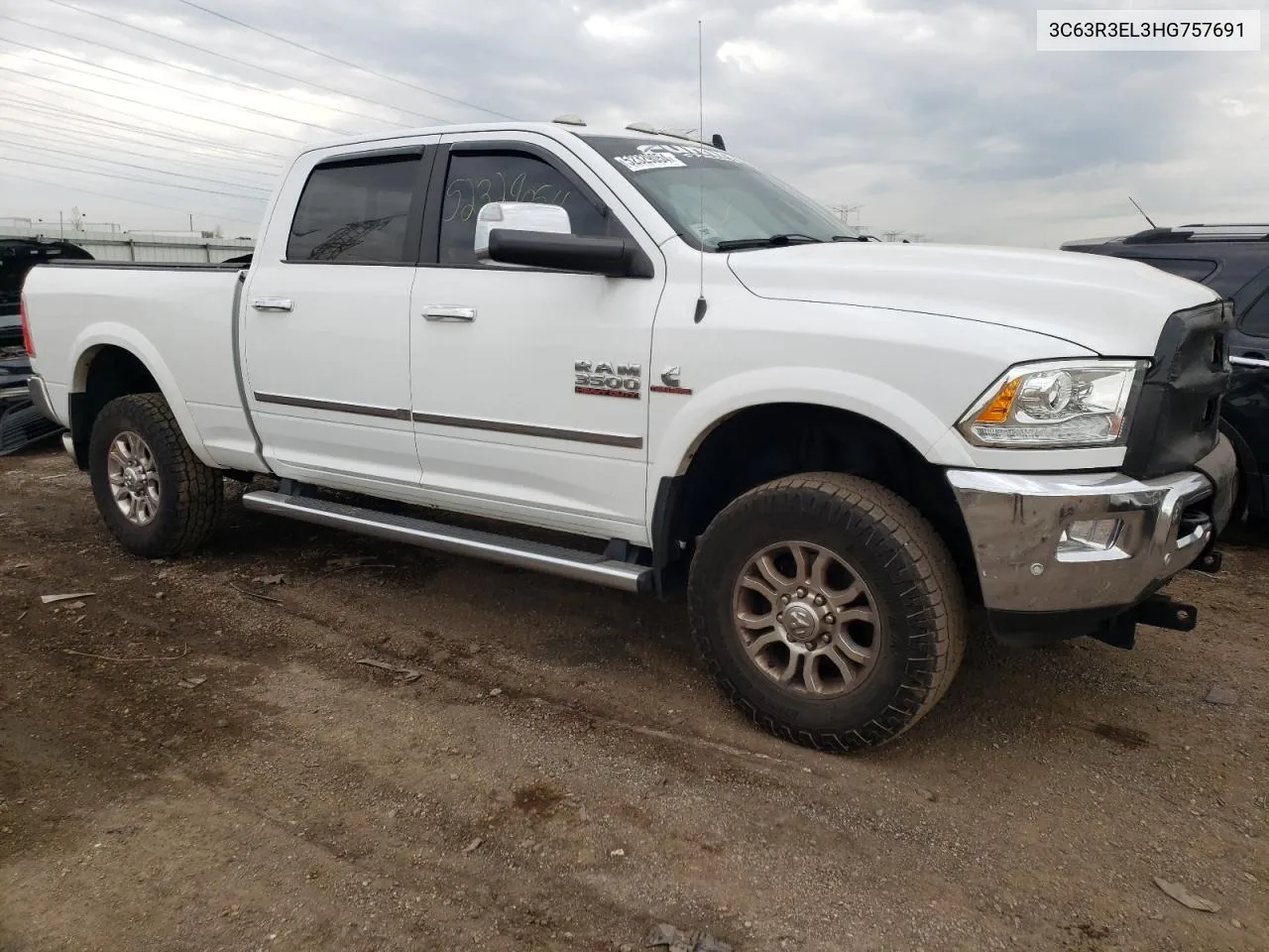 2017 Ram 3500 Laramie VIN: 3C63R3EL3HG757691 Lot: 52329054