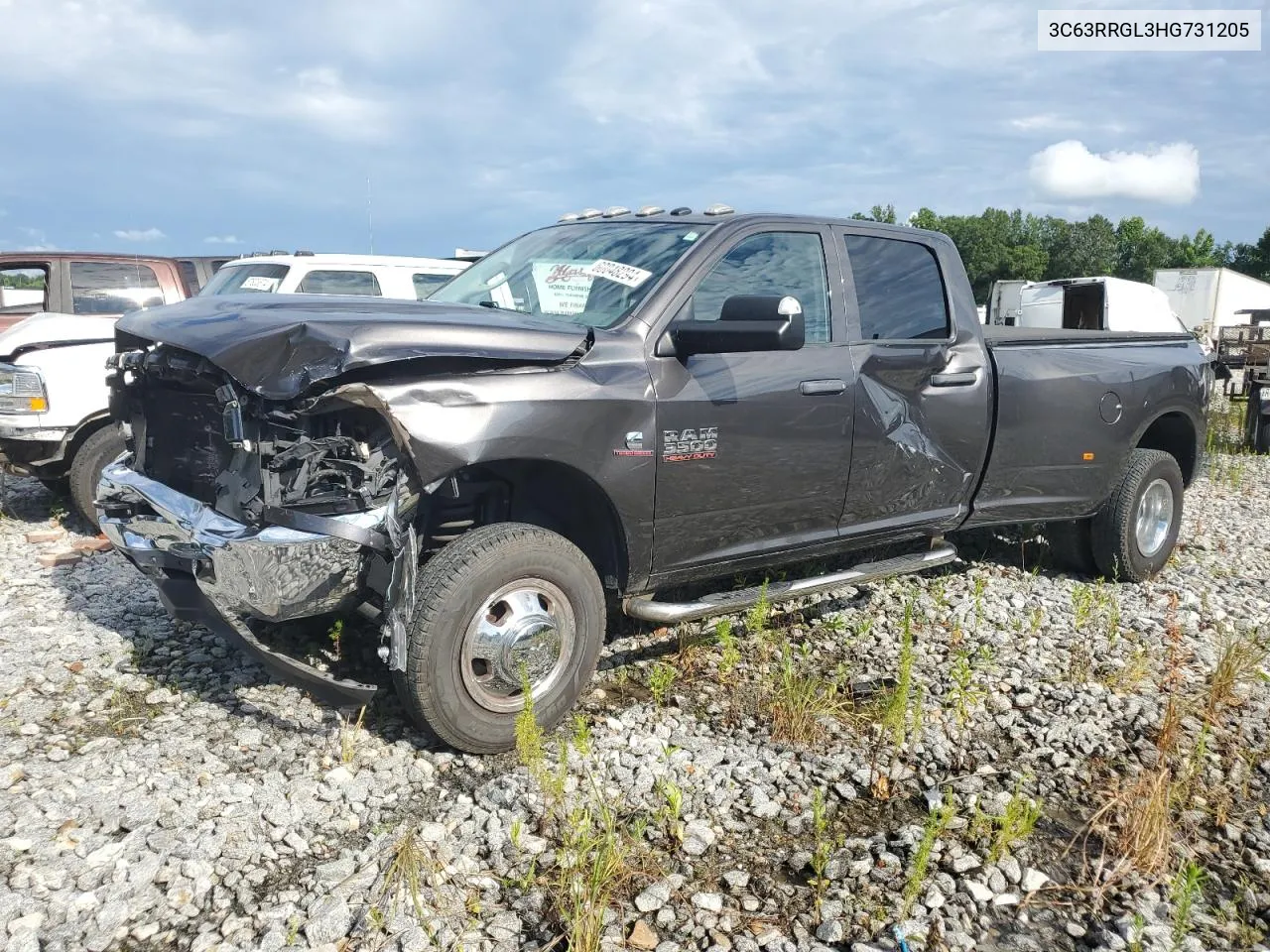 2017 Ram 3500 St VIN: 3C63RRGL3HG731205 Lot: 60048294