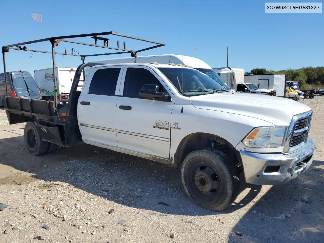 2017 Ram 3500 VIN: 3C7WRSCL6HG531327 Lot: 78378734