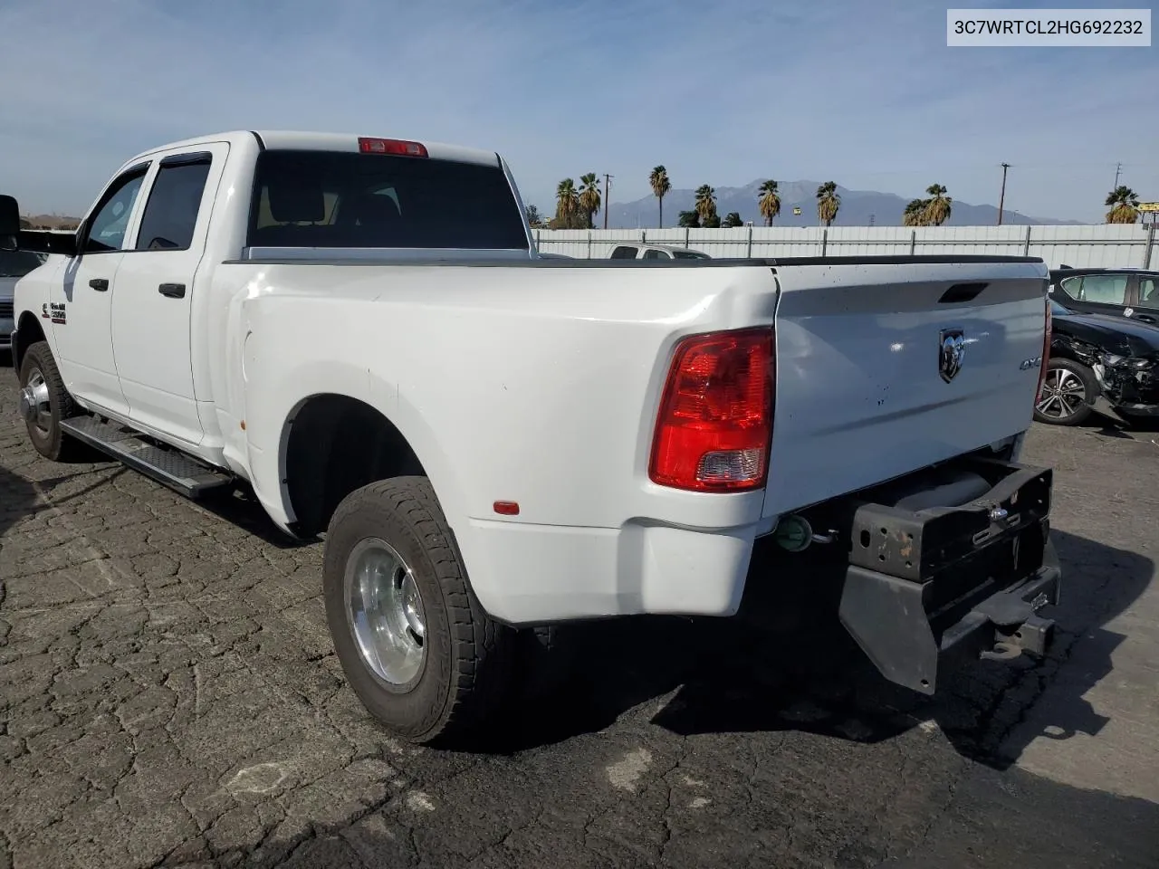 2017 Ram 3500 VIN: 3C7WRTCL2HG692232 Lot: 78832434