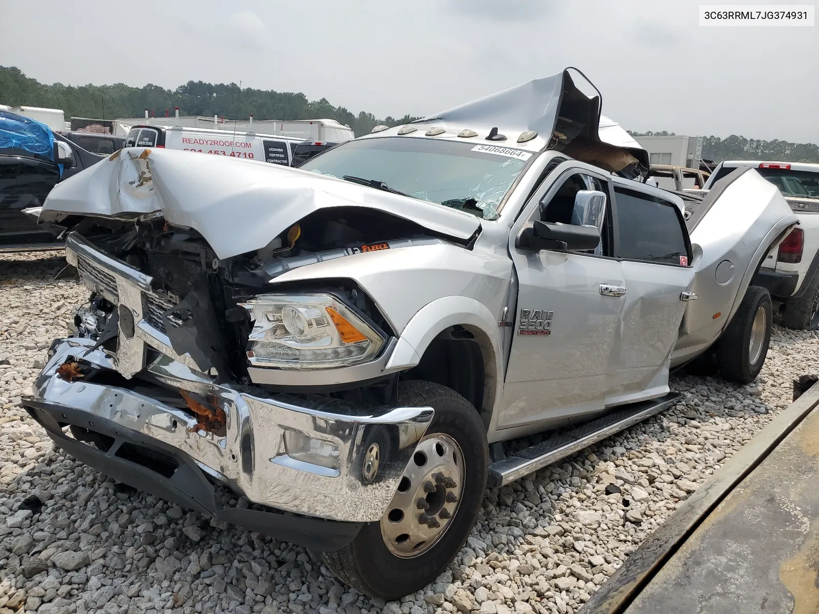 2018 Ram 3500 Laramie VIN: 3C63RRML7JG374931 Lot: 54068664