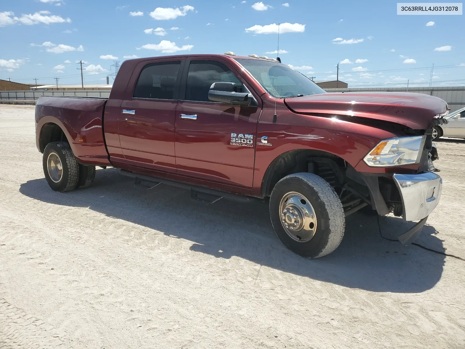 2018 Ram 3500 Slt VIN: 3C63RRLL4JG312078 Lot: 67289694