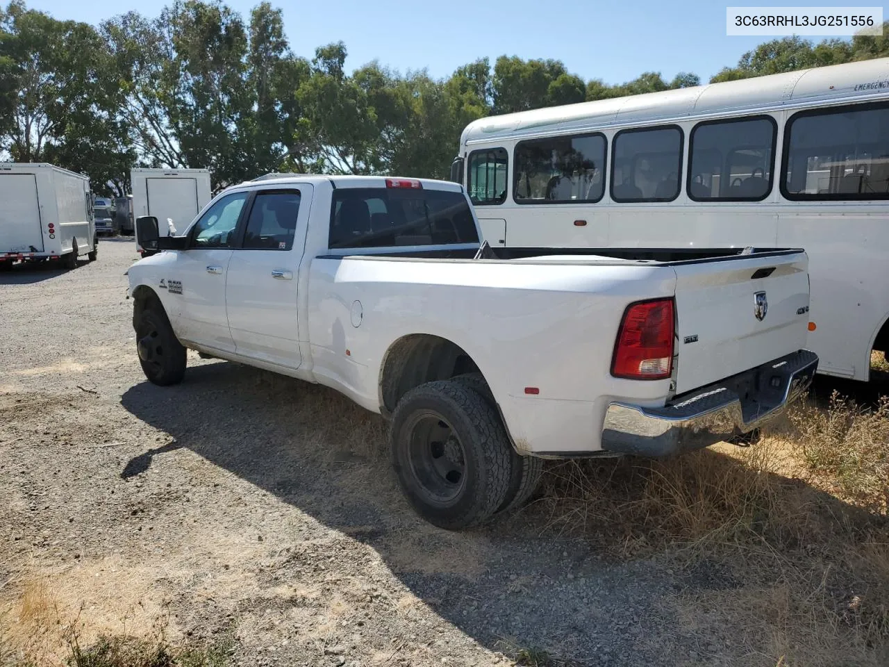 2018 Ram 3500 Slt VIN: 3C63RRHL3JG251556 Lot: 67845594