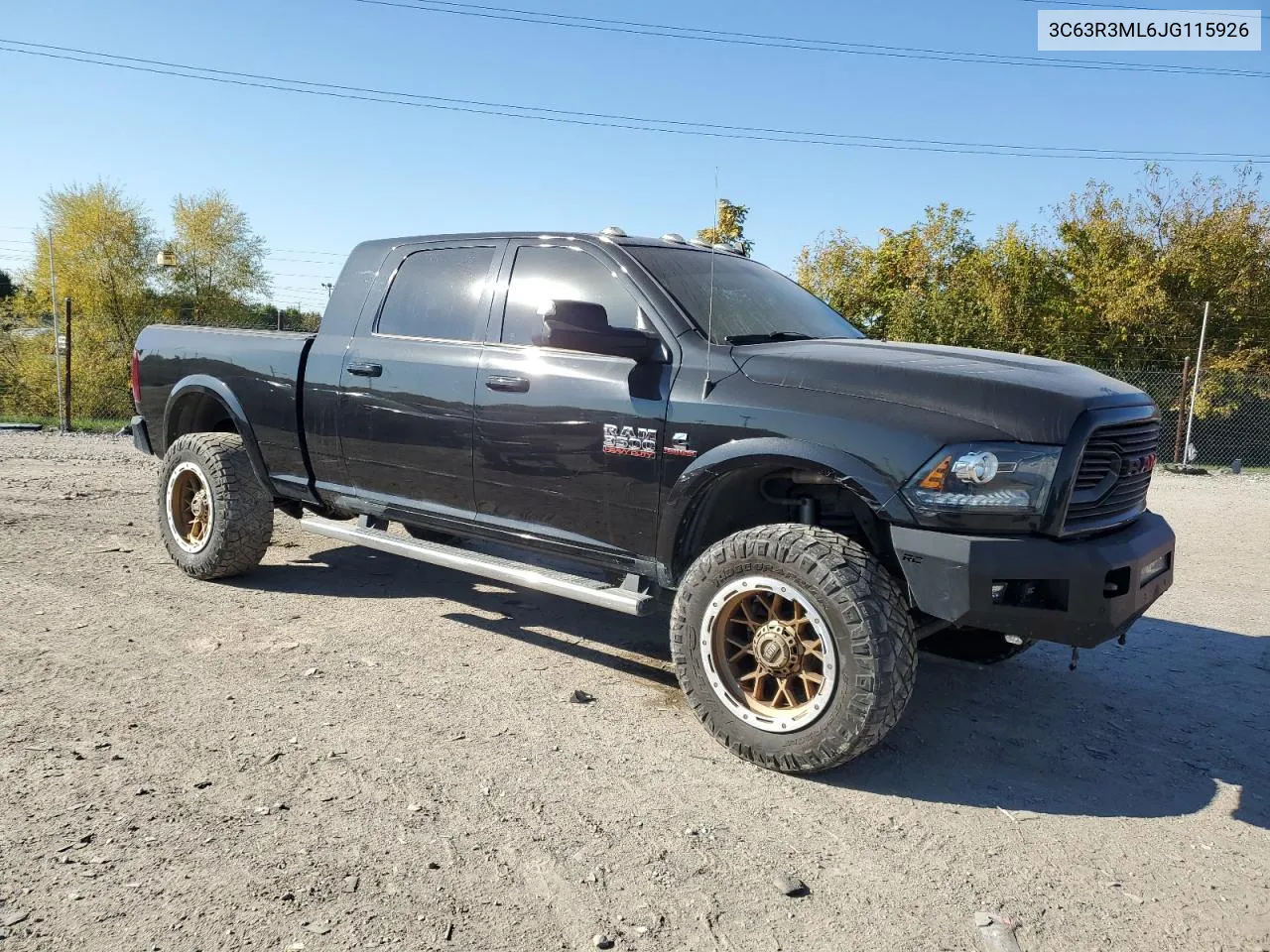 2018 Ram 3500 Laramie VIN: 3C63R3ML6JG115926 Lot: 74796274