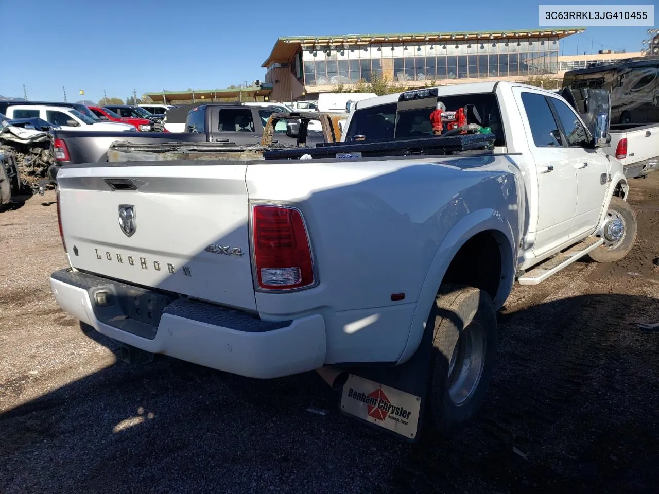 2018 Ram 3500 Longhorn VIN: 3C63RRKL3JG410455 Lot: 77806474