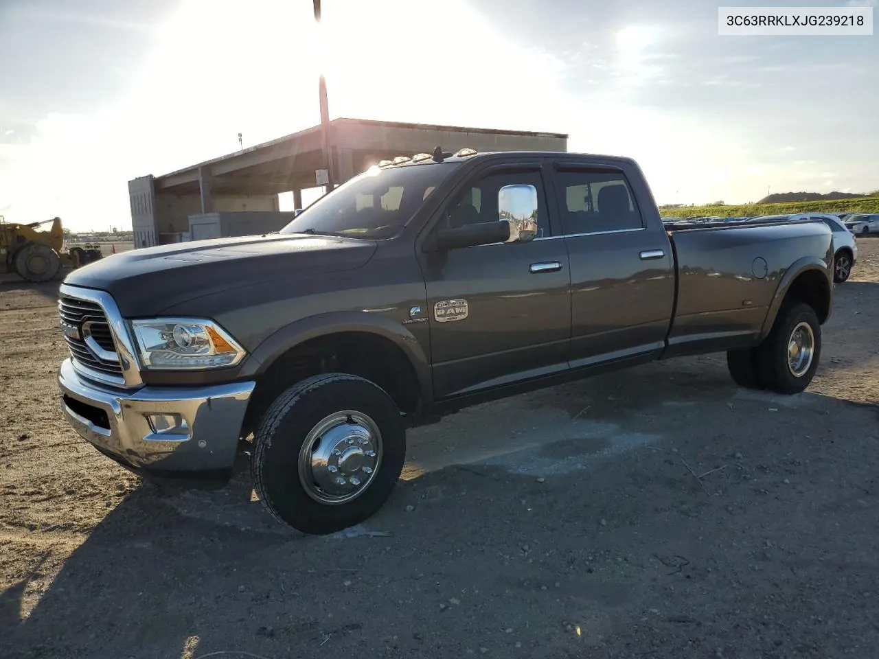 2018 Ram 3500 Longhorn VIN: 3C63RRKLXJG239218 Lot: 79291804