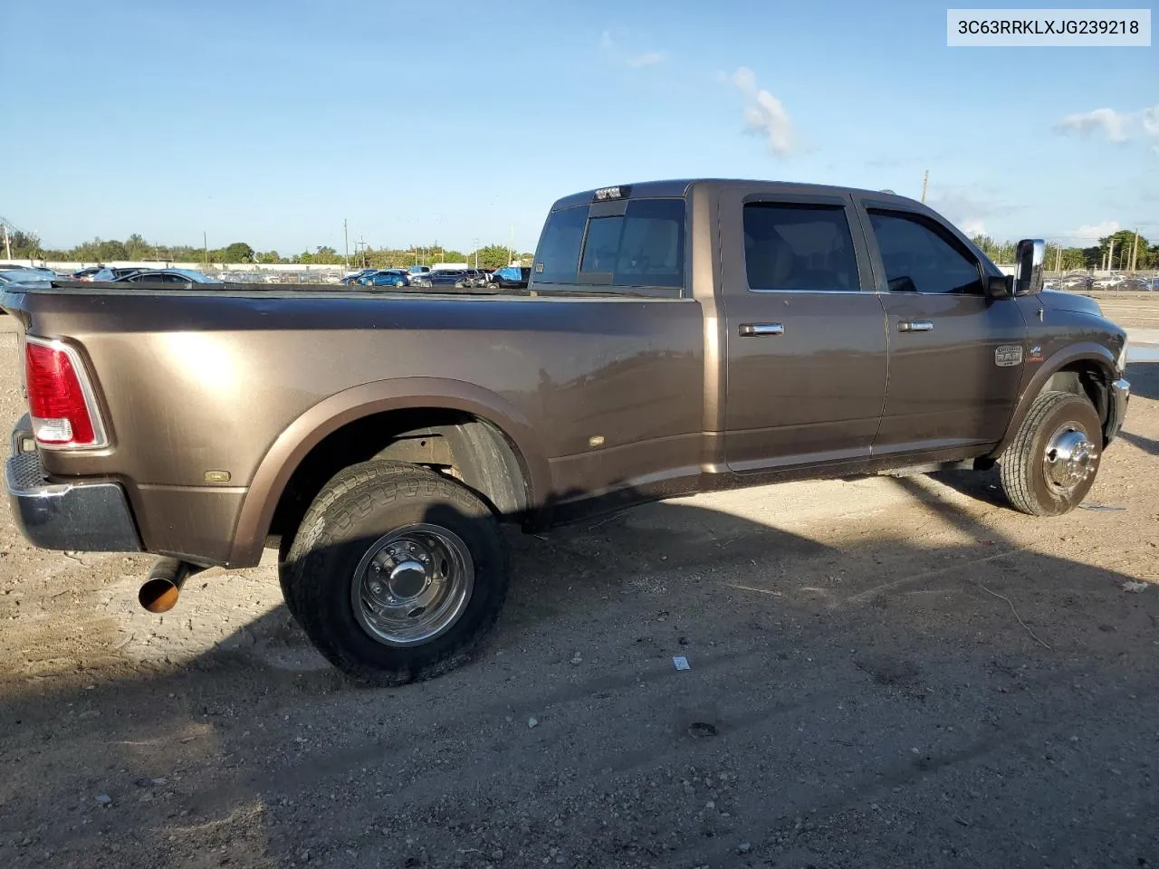 2018 Ram 3500 Longhorn VIN: 3C63RRKLXJG239218 Lot: 79291804