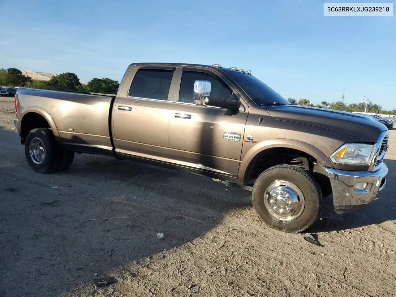 2018 Ram 3500 Longhorn VIN: 3C63RRKLXJG239218 Lot: 79291804