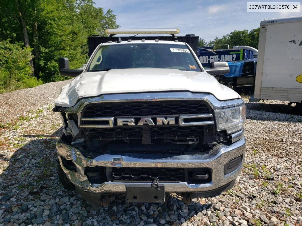 2019 Ram 3500 VIN: 3C7WRTBL2KG576134 Lot: 62393554