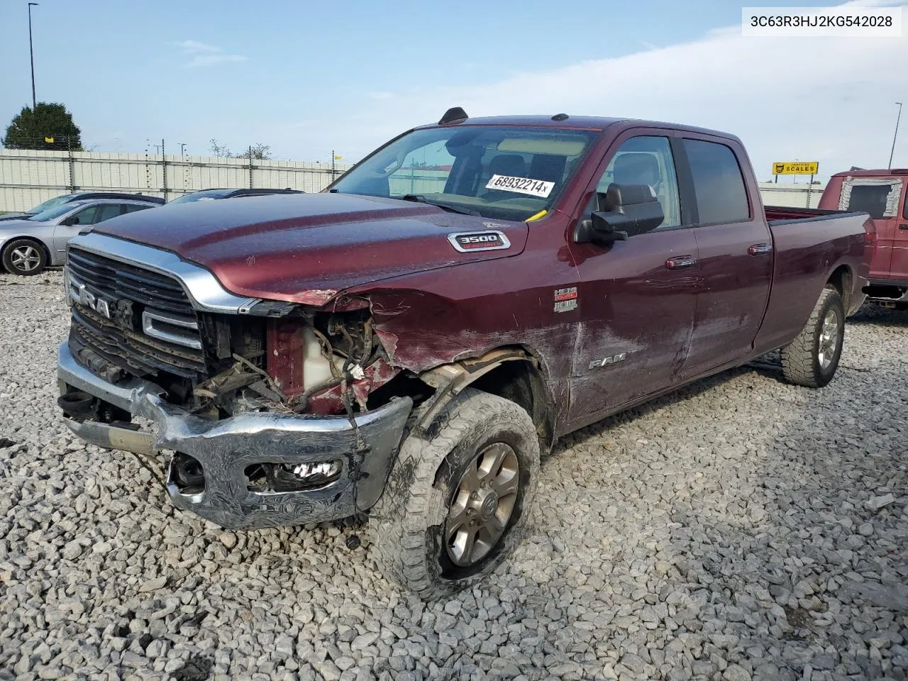 2019 Ram 3500 Big Horn VIN: 3C63R3HJ2KG542028 Lot: 68932214