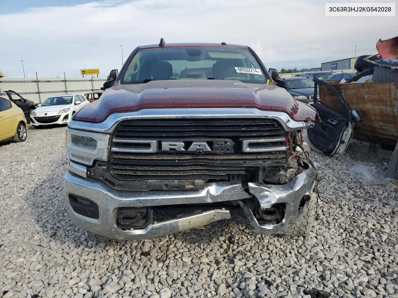 2019 Ram 3500 Big Horn VIN: 3C63R3HJ2KG542028 Lot: 68932214