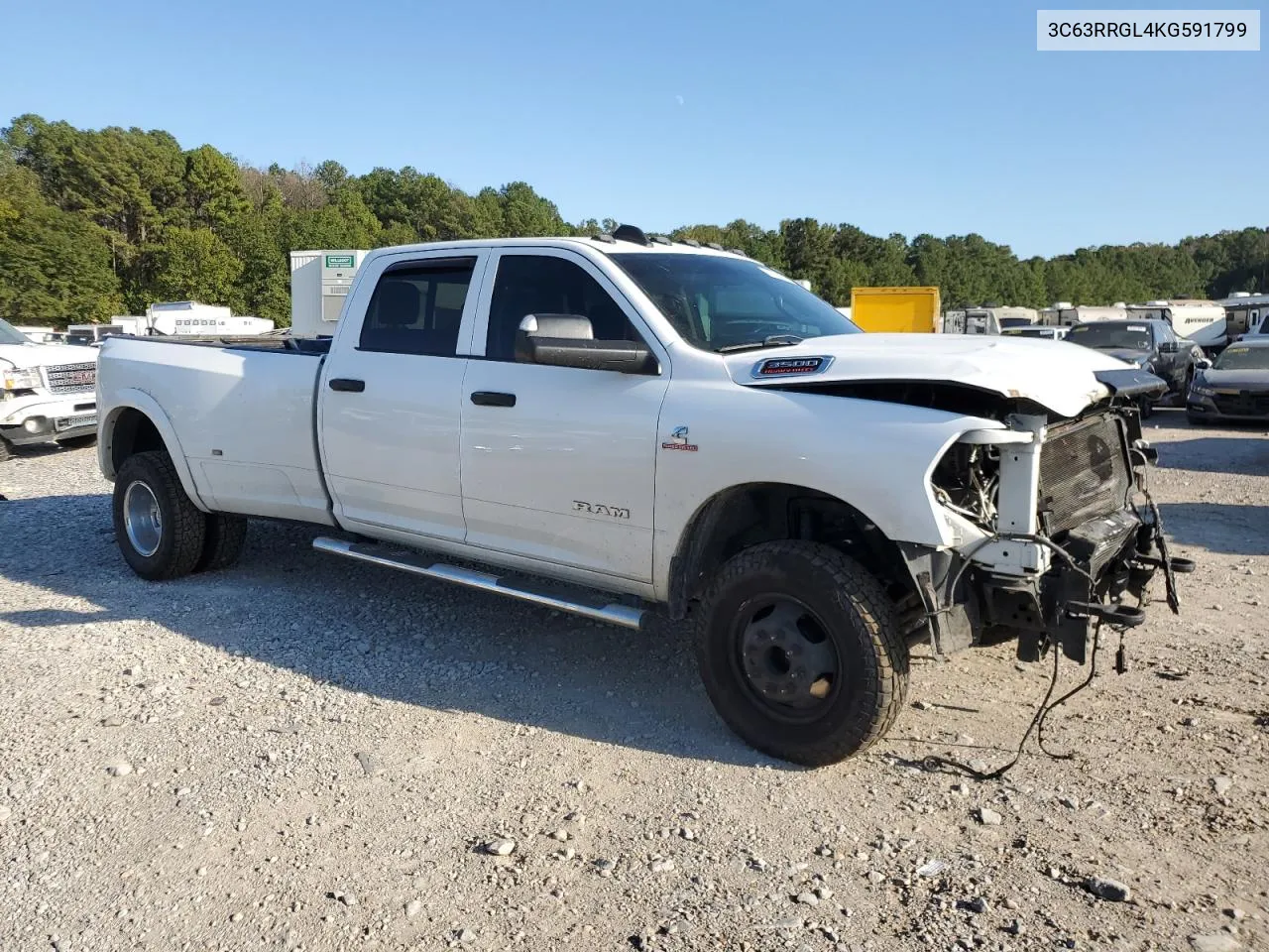 2019 Ram 3500 Tradesman VIN: 3C63RRGL4KG591799 Lot: 74975454