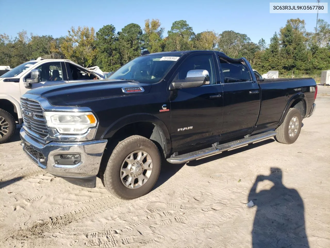 2019 Ram 3500 Laramie VIN: 3C63R3JL9KG567780 Lot: 75106344