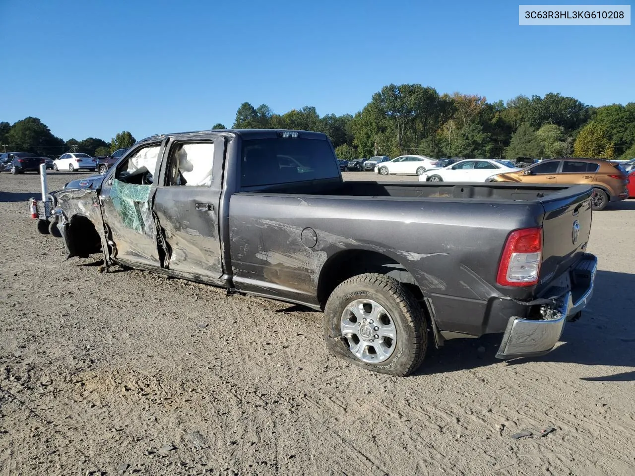 2019 Ram 3500 Big Horn VIN: 3C63R3HL3KG610208 Lot: 75933244