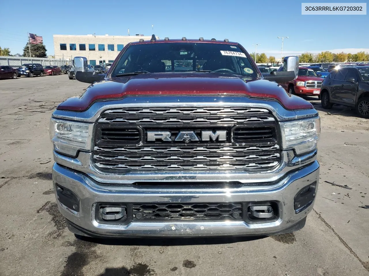 2019 Ram 3500 Limited VIN: 3C63RRRL6KG720302 Lot: 76764734