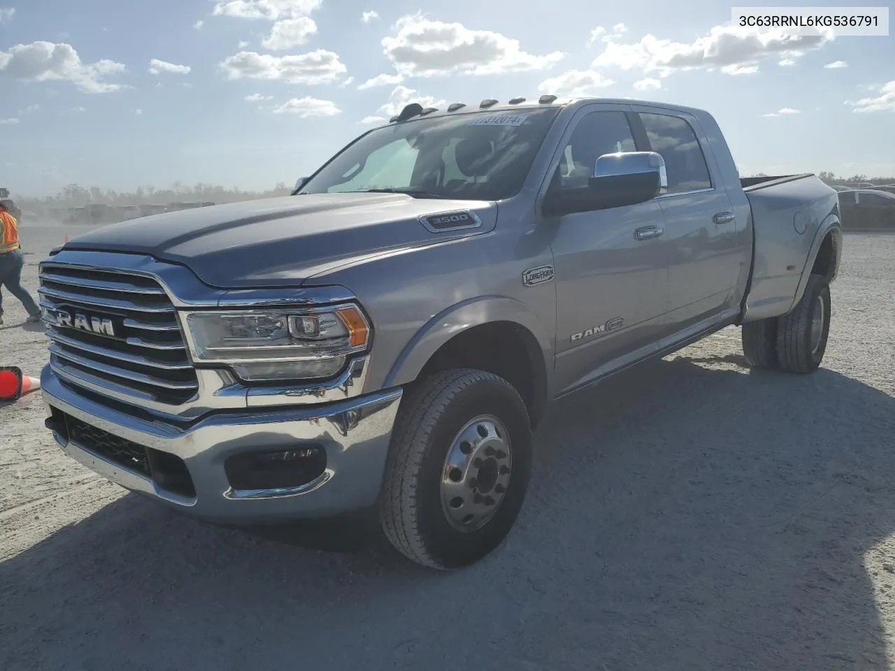 2019 Ram 3500 Longhorn VIN: 3C63RRNL6KG536791 Lot: 77312014