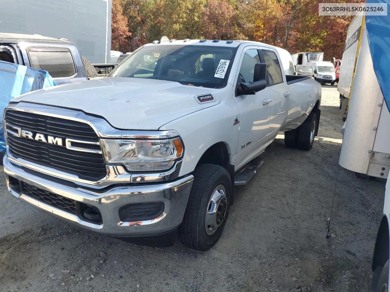 2019 Ram 3500 Big Horn VIN: 3C63RRHL5KG625246 Lot: 77379164