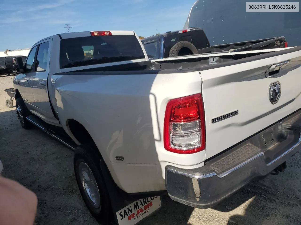 2019 Ram 3500 Big Horn VIN: 3C63RRHL5KG625246 Lot: 77379164