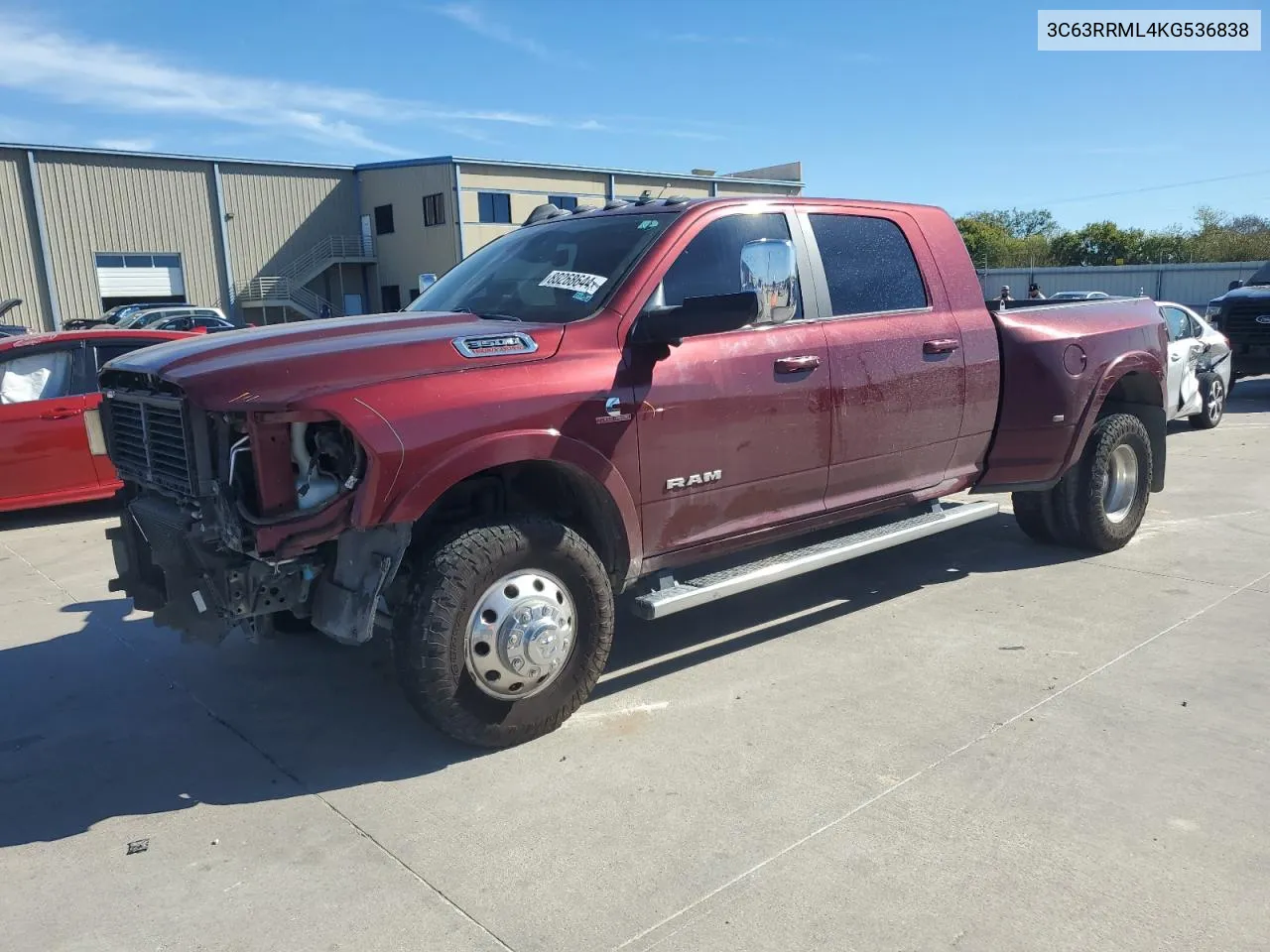 2019 Ram 3500 Laramie VIN: 3C63RRML4KG536838 Lot: 80268644