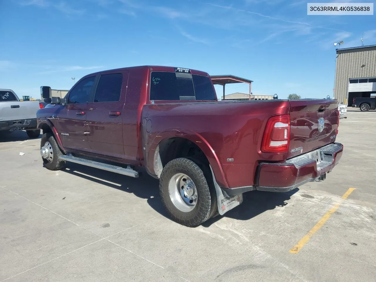 2019 Ram 3500 Laramie VIN: 3C63RRML4KG536838 Lot: 80268644