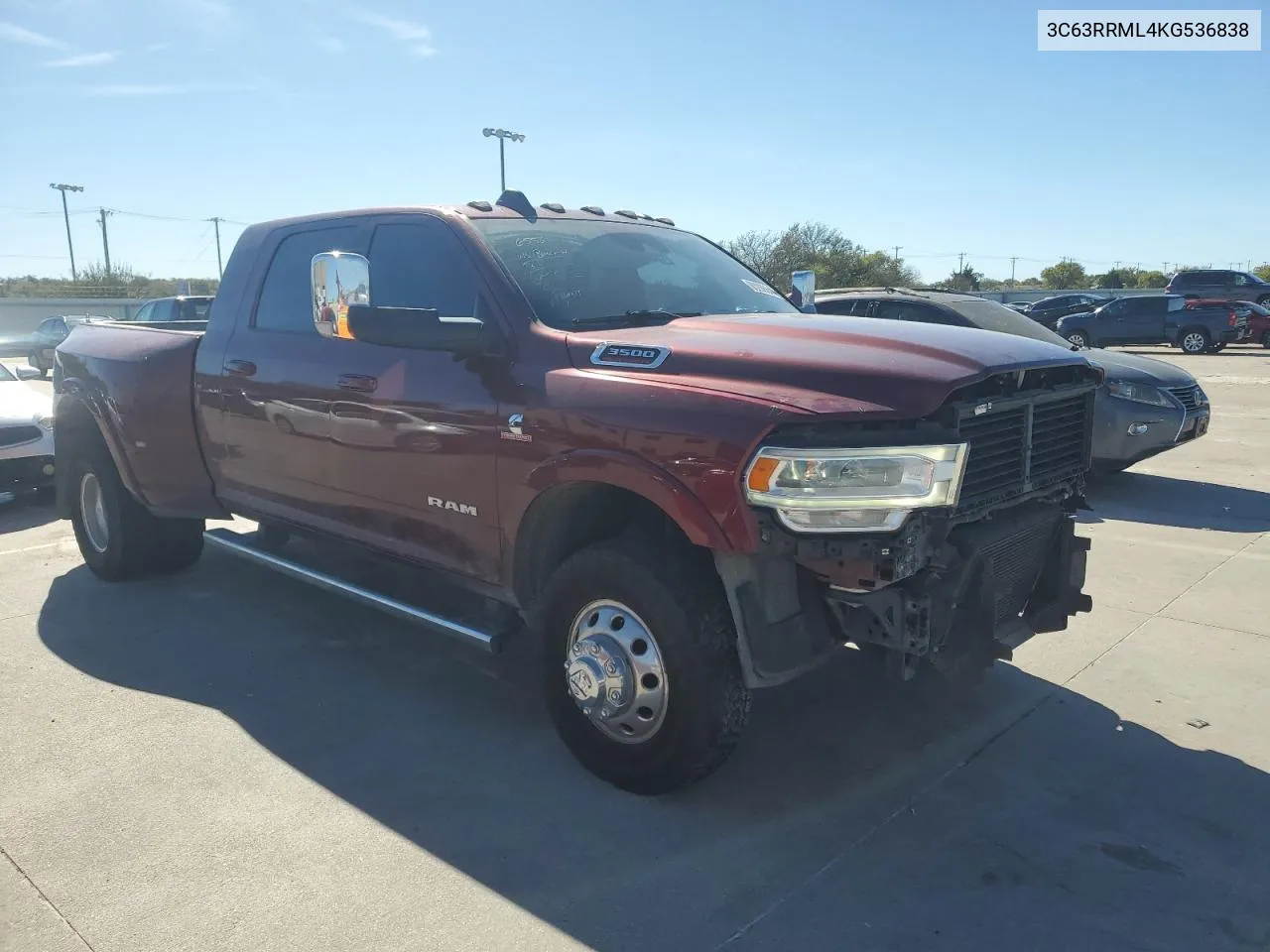 2019 Ram 3500 Laramie VIN: 3C63RRML4KG536838 Lot: 80268644