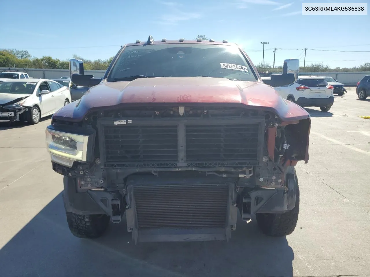 2019 Ram 3500 Laramie VIN: 3C63RRML4KG536838 Lot: 80268644