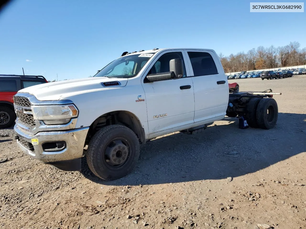 2019 Ram 3500 VIN: 3C7WRSCL3KG682990 Lot: 80429414