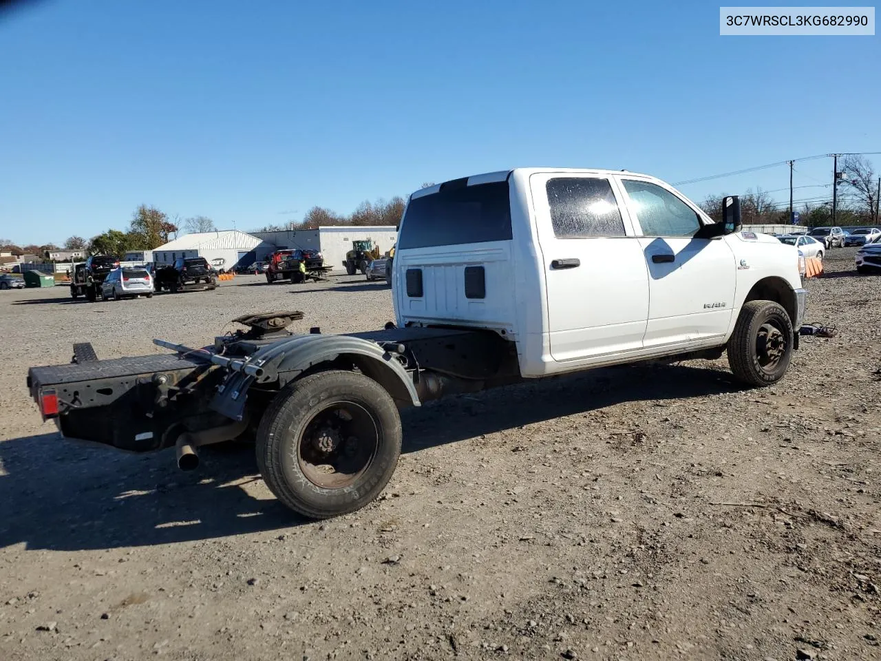 2019 Ram 3500 VIN: 3C7WRSCL3KG682990 Lot: 80429414