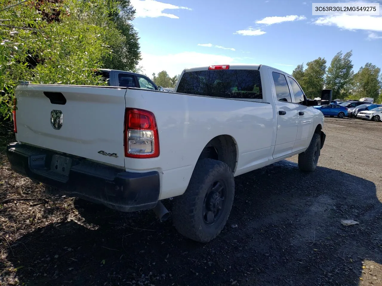 2021 Ram 3500 Tradesman VIN: 3C63R3GL2MG549275 Lot: 52675934