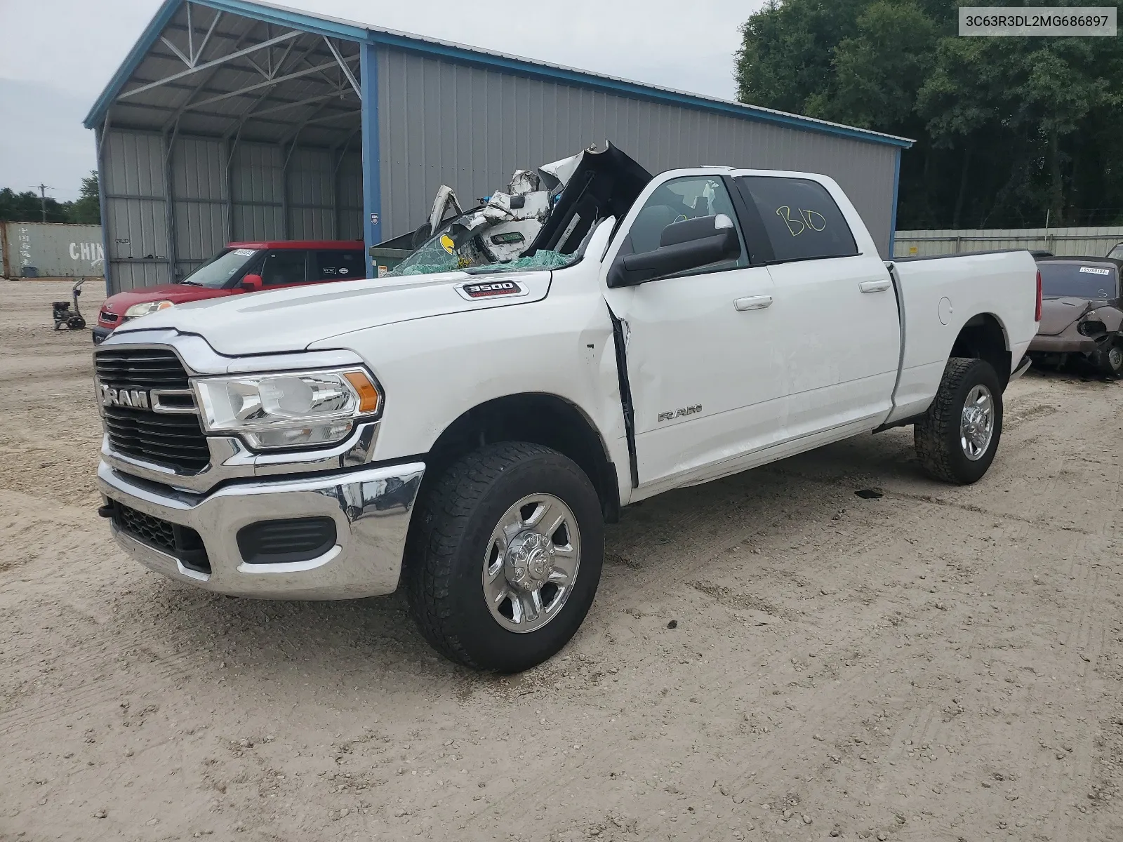 2021 Ram 3500 Big Horn VIN: 3C63R3DL2MG686897 Lot: 63773664