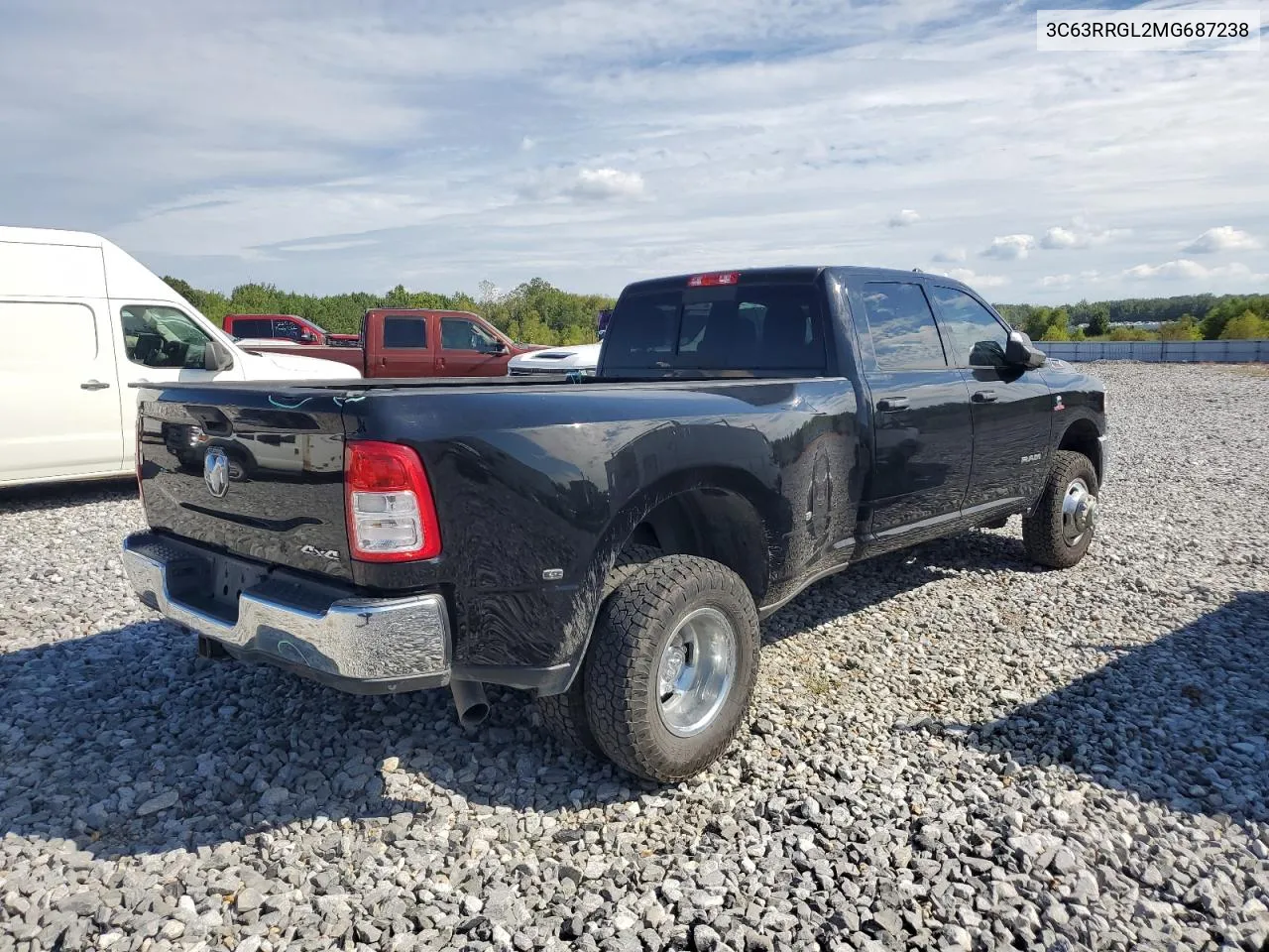 2021 Ram 3500 Tradesman VIN: 3C63RRGL2MG687238 Lot: 69566674