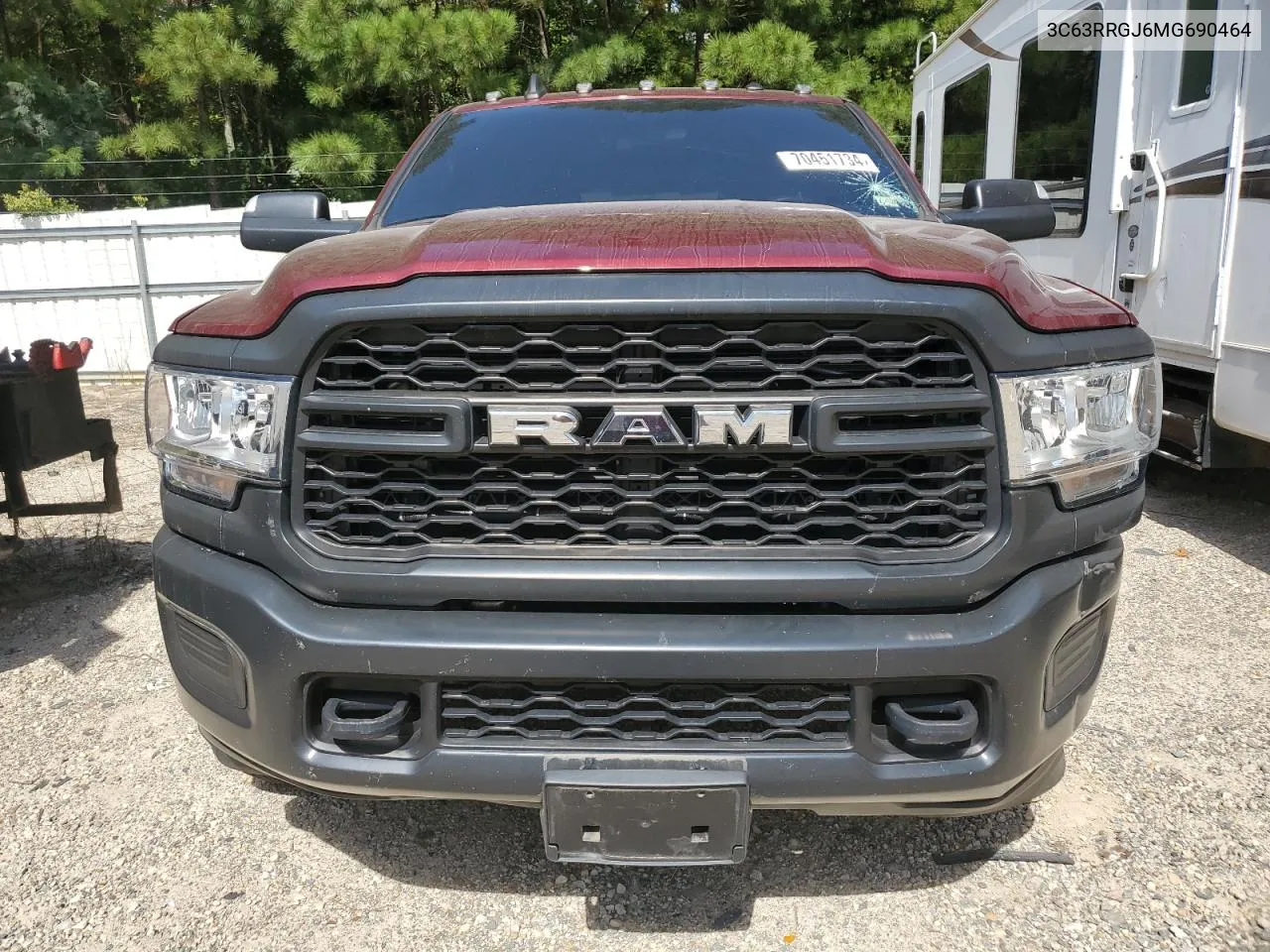 2021 Ram 3500 Tradesman VIN: 3C63RRGJ6MG690464 Lot: 70451734