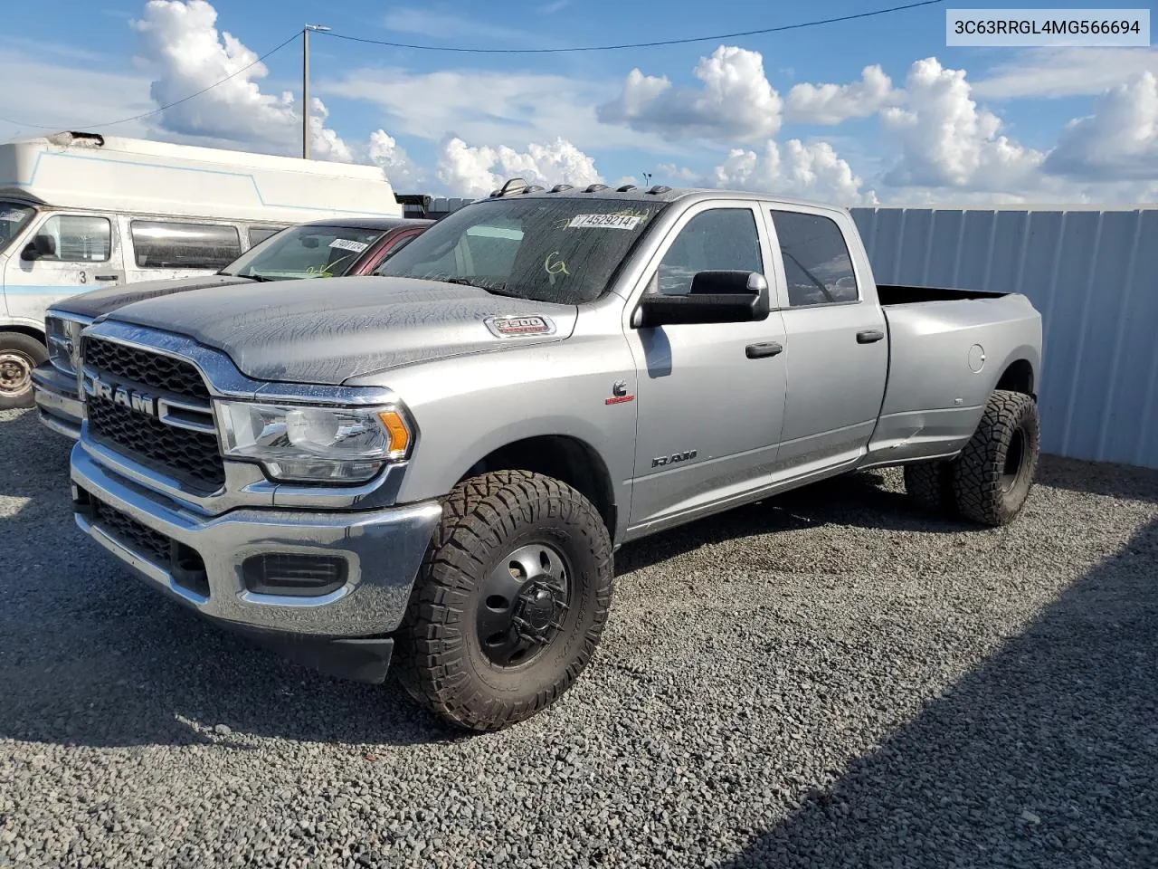 2021 Ram 3500 Tradesman VIN: 3C63RRGL4MG566694 Lot: 74529214