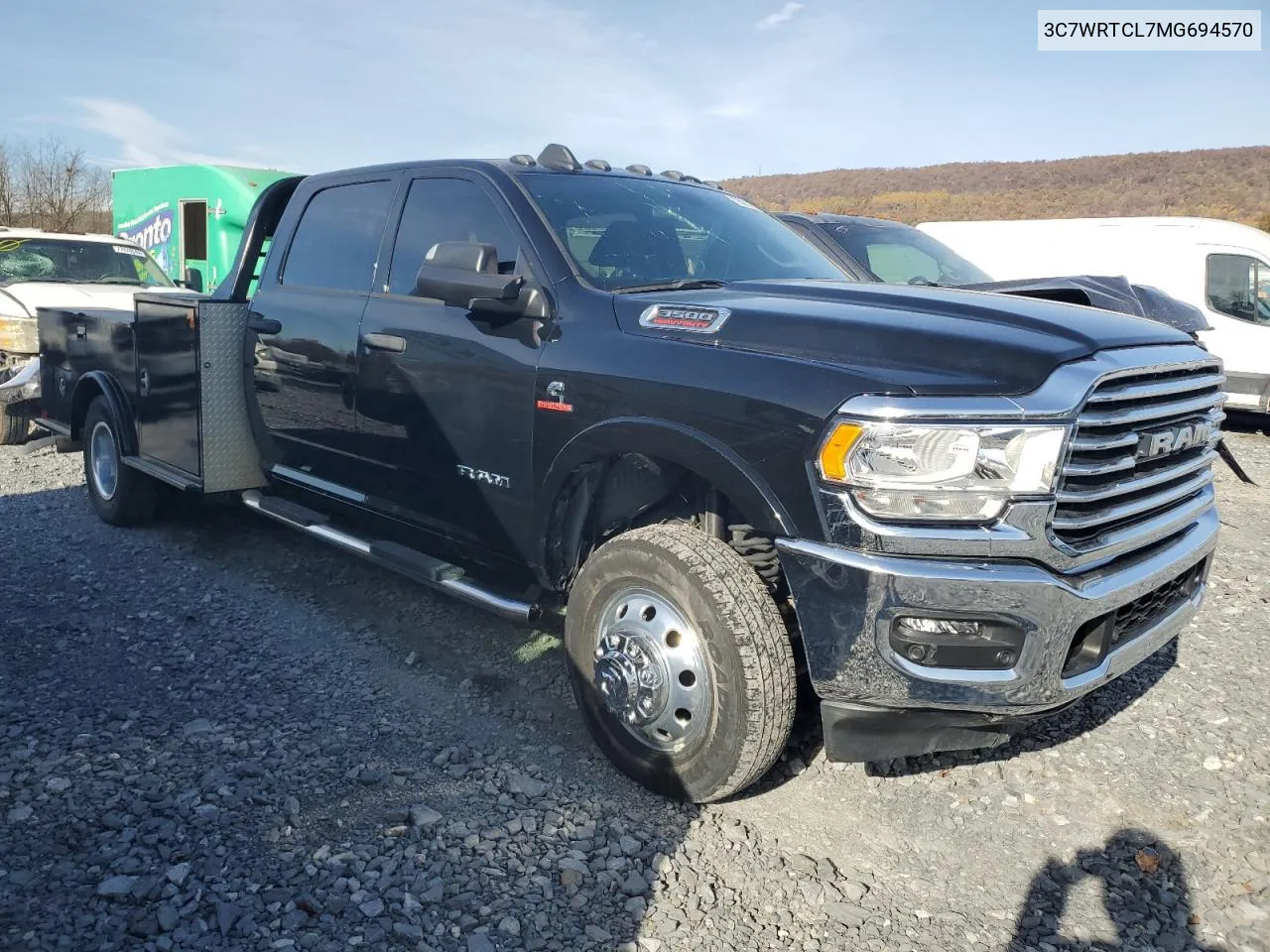 2021 Ram 3500 VIN: 3C7WRTCL7MG694570 Lot: 79096724