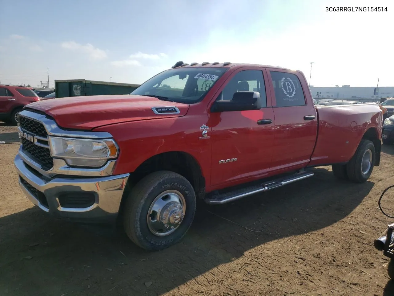 2022 Ram 3500 Tradesman VIN: 3C63RRGL7NG154514 Lot: 60454384