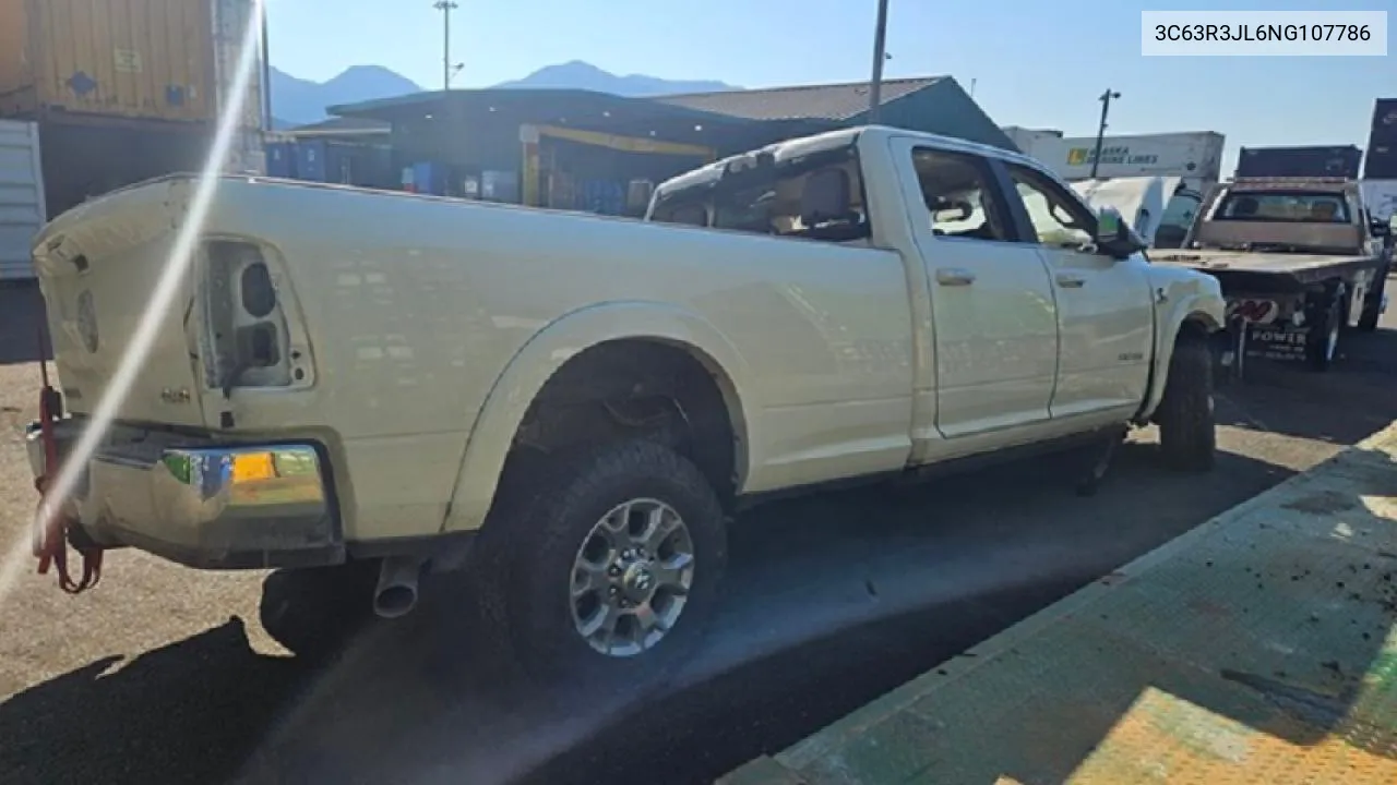 2022 Ram 3500 Laramie VIN: 3C63R3JL6NG107786 Lot: 63701214