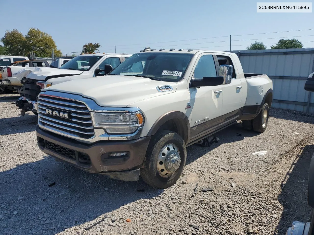 2022 Ram 3500 Longhorn VIN: 3C63RRNLXNG415895 Lot: 71555044