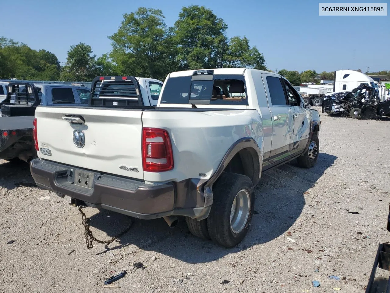 2022 Ram 3500 Longhorn VIN: 3C63RRNLXNG415895 Lot: 71555044