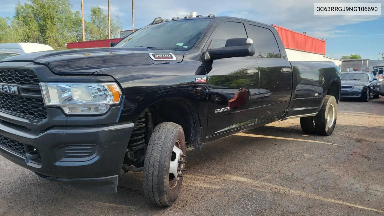 2022 Ram 3500 Tradesman VIN: 3C63RRGJ9NG106690 Lot: 74839764