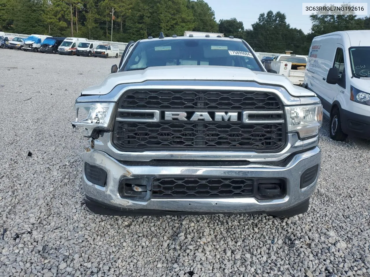 2022 Ram 3500 Tradesman VIN: 3C63RRGL7NG192616 Lot: 75899084